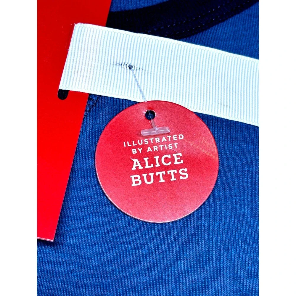 New Wondershop at Target Women Blue XXL 2 Piece Family Sleep Set Alice Butts Art